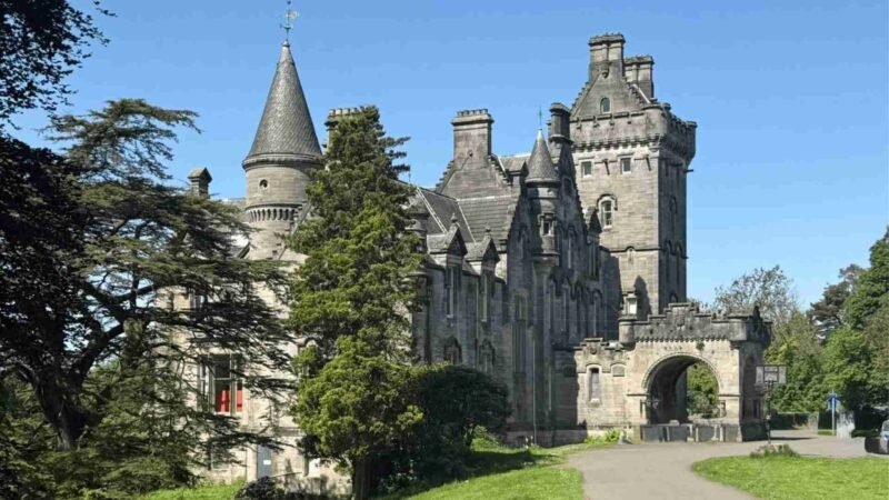 Overtoun House in Dumbarton, Scotland, the Victorian mansion beside the dog suicide bridge